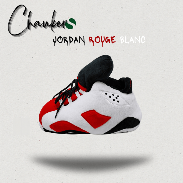 Chausson Sneakers Jordan Rouge Blanc