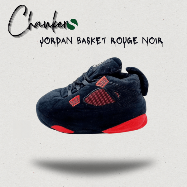 Chausson Sneakers Jordan Basket Rouge Noir