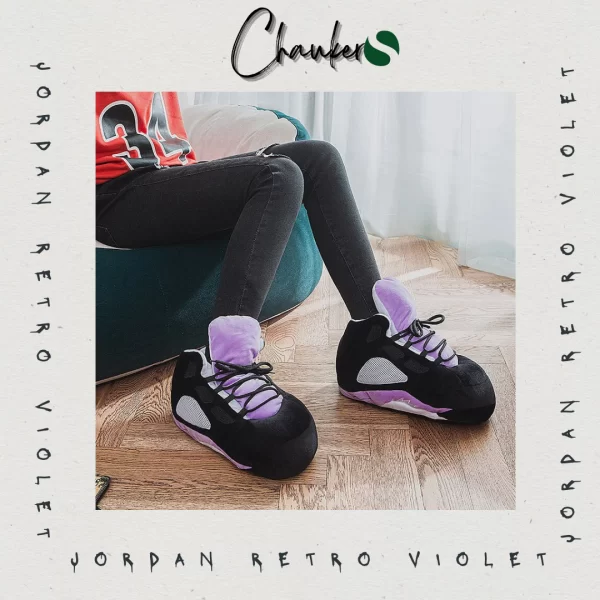 Chausson Sneakers Jordan Retro Violet