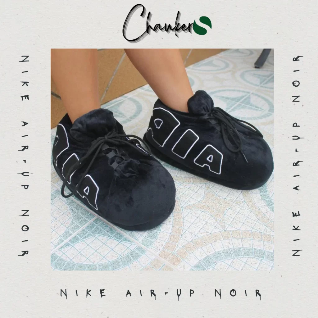 Chausson Sneakers Nike Air-Up Noir