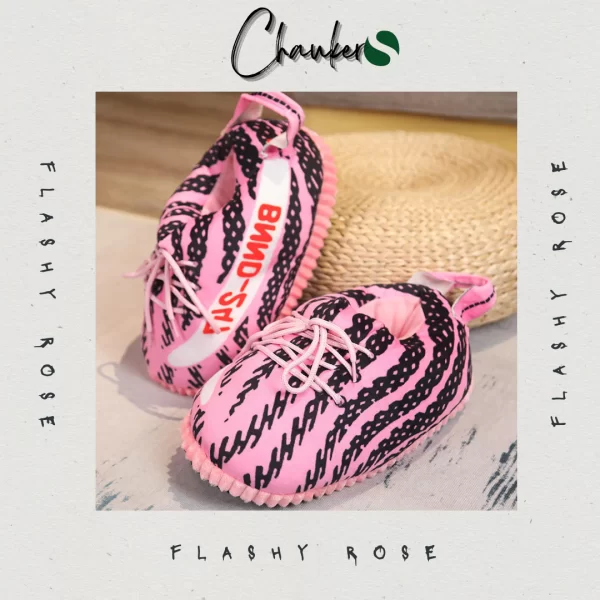 Chausson Sneakers Yeezy Flashy Rose