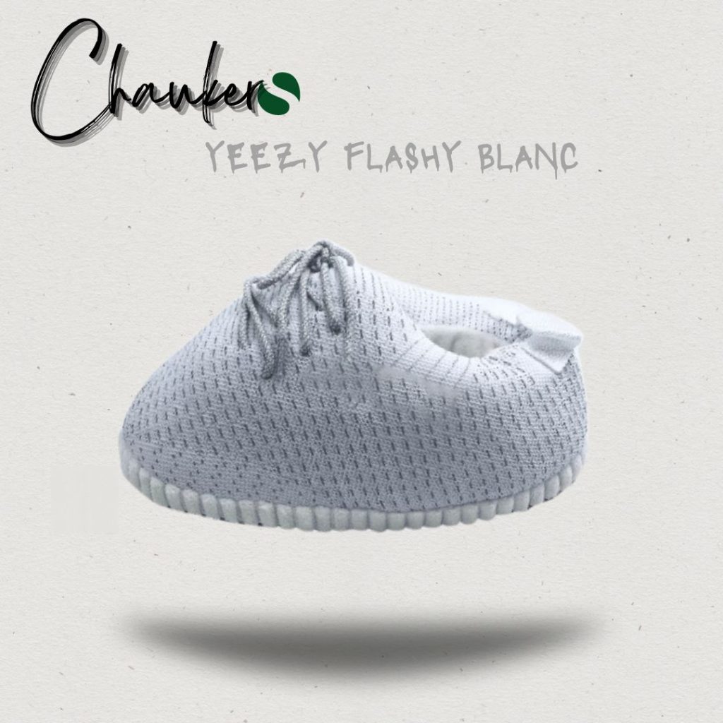 Chausson Sneakers Yeezy Flashy Blanc