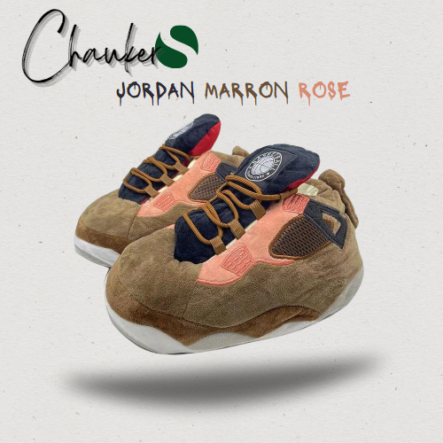 Chausson Sneakers Jordan Marron Rose