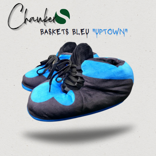 Chausson Sneakers Baskets Bleu "Uptown"