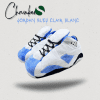 Chausson Sneakers Jordan Bleu Clair Blanc