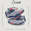 Chausson Sneakers Jordan Imprimé Tatouage