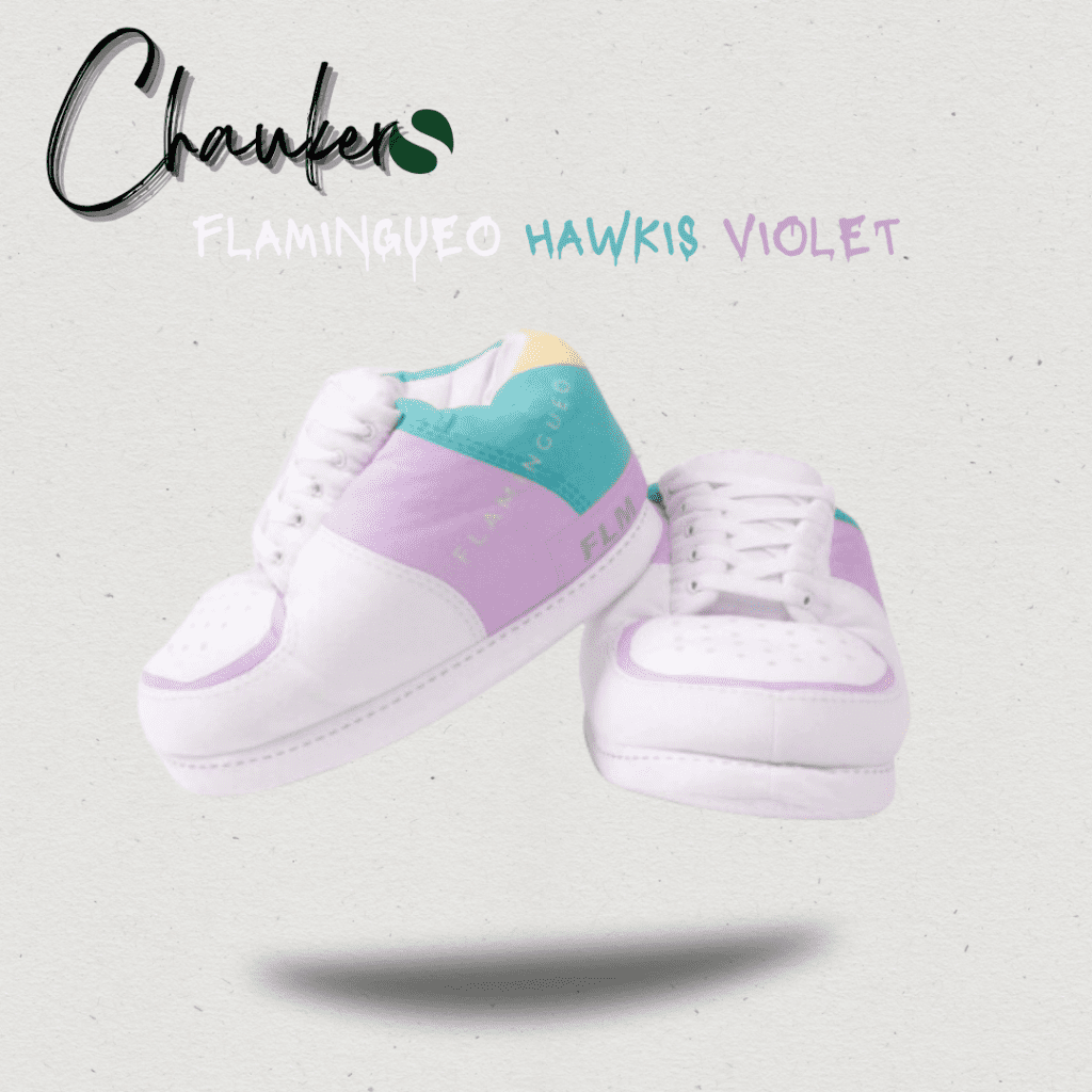 Chausson Sneakers Baskets Flamingueo Hawkis Violet