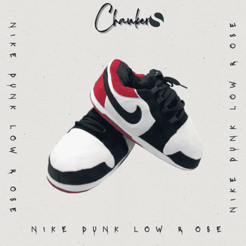 Chausson Sneakers Nike Dunk Low Rouge