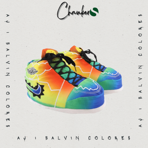 Chausson Sneakers Jordan AJ 1 Balvin Colores