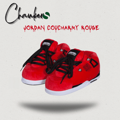 Chaussons Sneakers Baskets Jordan Coucharmy Rouge : Élégance Urbaine et Confort Total