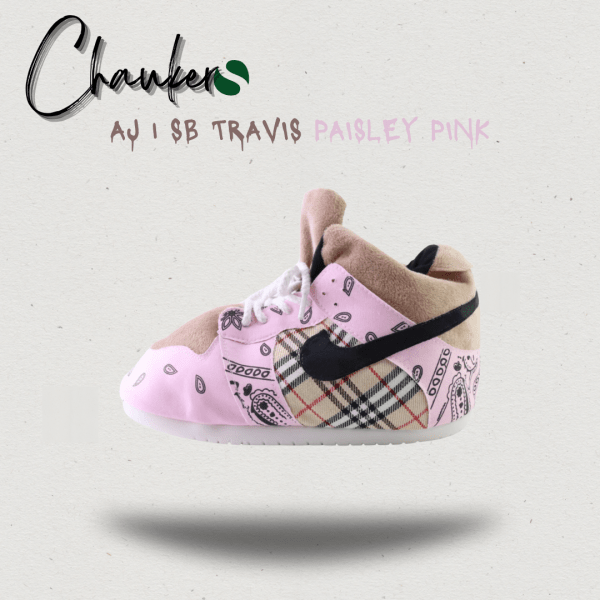 Chausson Sneakers Nike AJ 1 SB Travis Paisley Pink : Quand l'Art et le Style Fusionnent