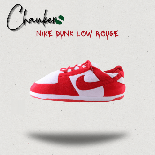 Chausson Sneakers Nike Dunk Low Rouge : L'Alliance Parfaite de l'Iconique et du Confort