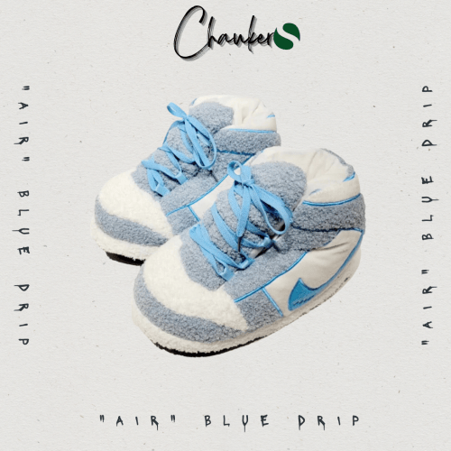 Chausson Sneakers Nike AIR Blue Drip Dunks : Un Style Unique et Fait Main