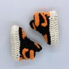 Chausson Bébé Tricot AJ Orange Juice : Confort et Style pour les Petits Sneakerheads
