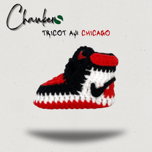 Chausson Bébé Tricot AJ1 Chicago : Un Pas dans le Style Iconique