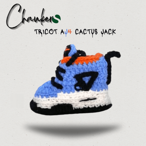 Chausson Bébé Tricot AJ4 Cactus Jack : Des Pas Stylistiques pour les Tout-Petits Aventuriers