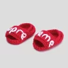 Chausson Bébé Tricot Sandale Supre Red Slide : Les Petits Pieds à la Mode Supreme