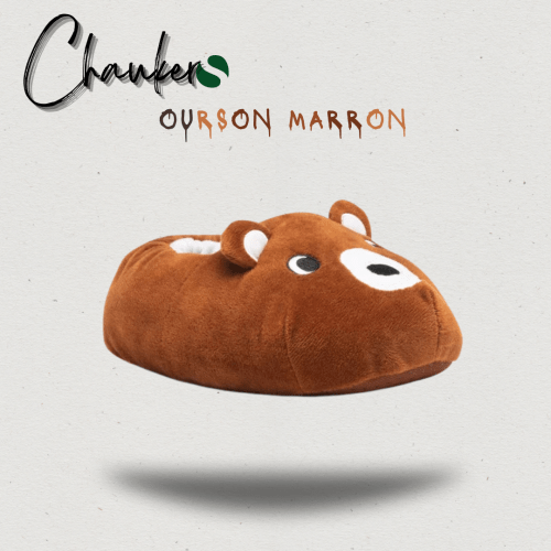 Chausson Animal Garçon Ourson Marron : Un Compagnon Doux et Mignon pour les Petits Garçons !
