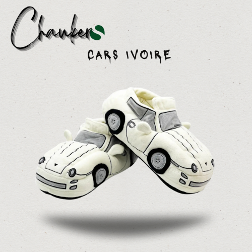 Chausson Sneakers Cars Porsche Ivoire : Confort et Style à la Maison