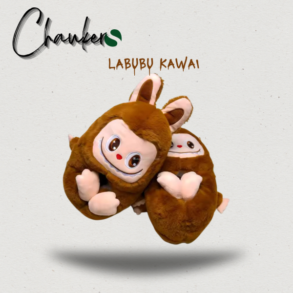 Chausson Animal LABUBU Kawai Marron